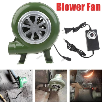 Elektrikli Üfleyici Fan BARBEKÜ Fan 100 v 220 v Barbekü için Uygun Mini Demirci Forges Blower Hız Adaptörü ile AC100-240V M89B
