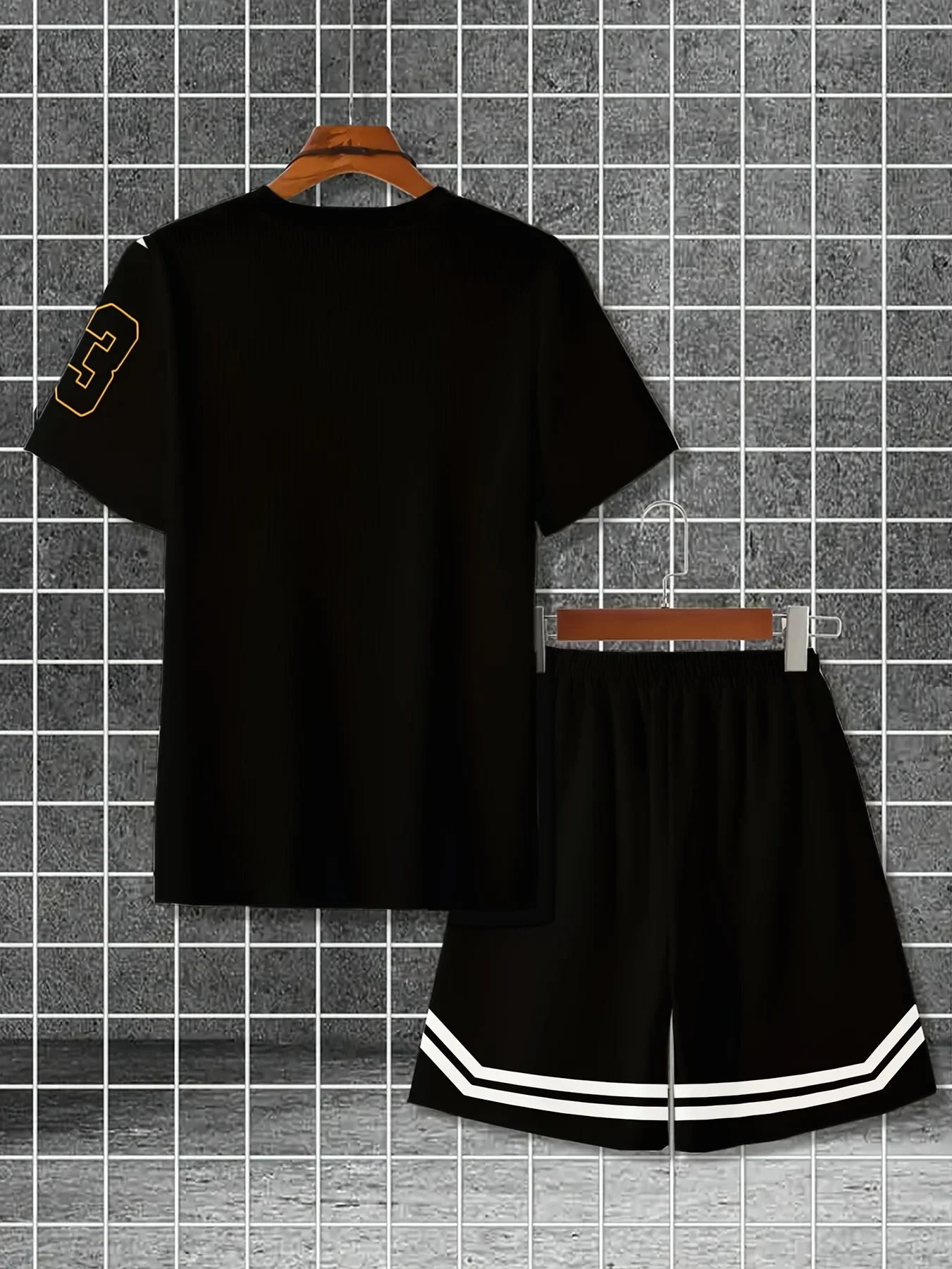 Summer 2025 Casual Sporty Men's Set New Men's Set 3D Digital Printed Casual Round-neck Short-sleeved T-shirt with Shorts 2-piece