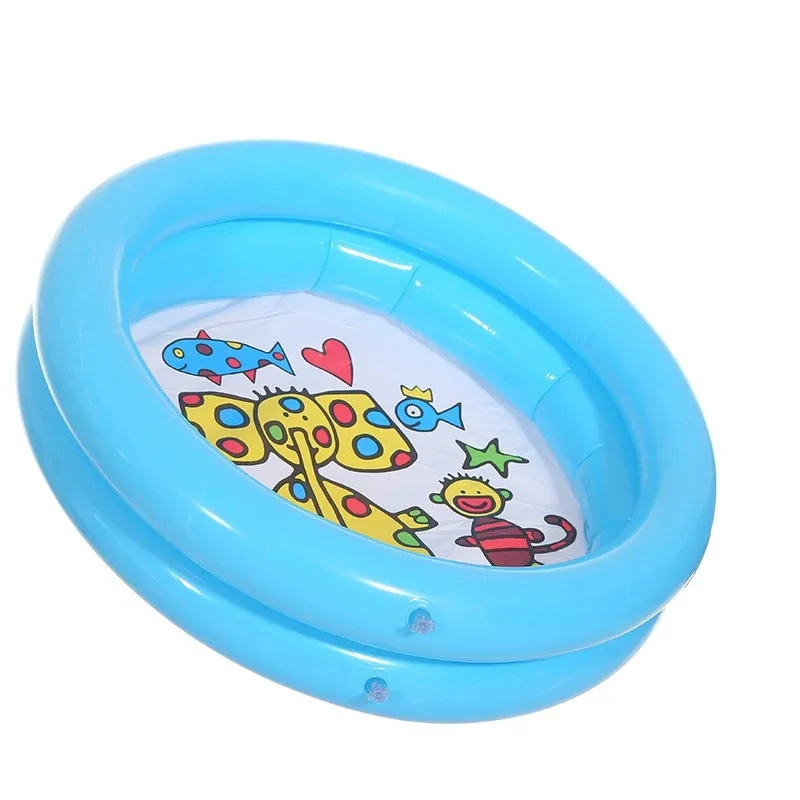 Garden Round Inflatable Baby Swimming Pool Portable Little Pump Pool Kiddie Paddling Pool Indoor Outdoor Water Games Play Center