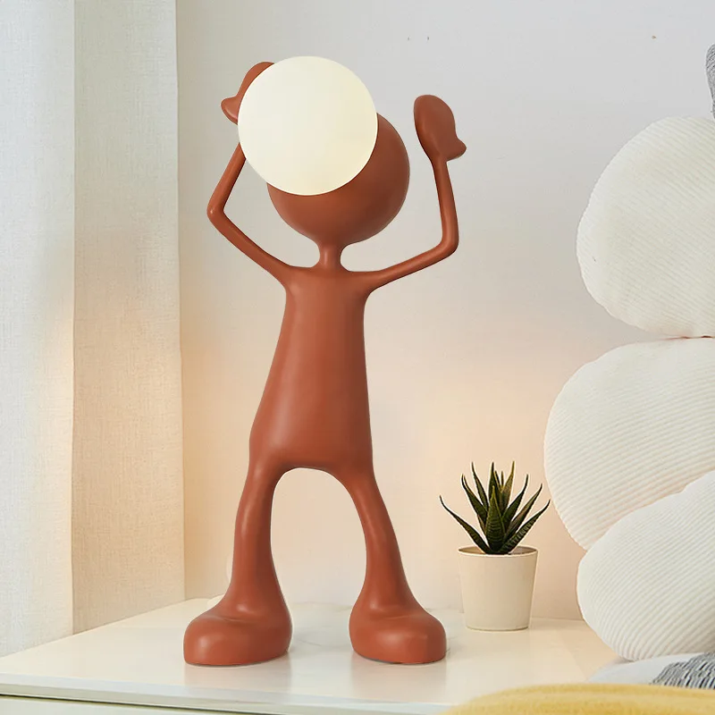 Nordic Creative Personality Designer Living Room Bedroom Headlamp Sculpture Humanoid Study Decoration Ornament
