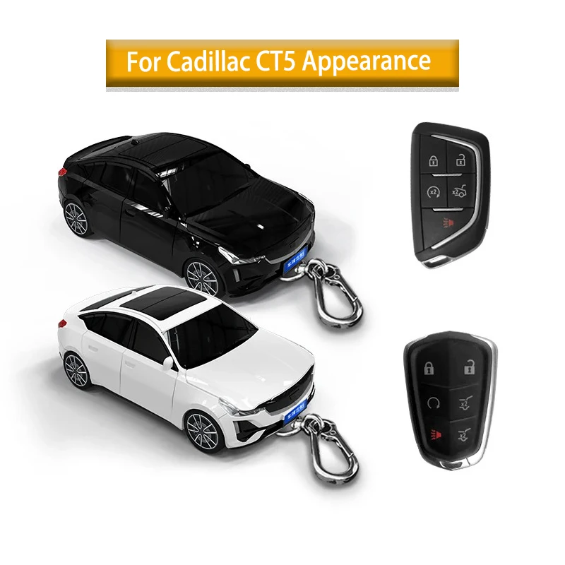 Good ABS for Cadillac CT5 Car Styling for Cadillac ESV Escalade CTS XTS SRX ATS XT5 XT6 Car Key Case Cover Holder Accessories