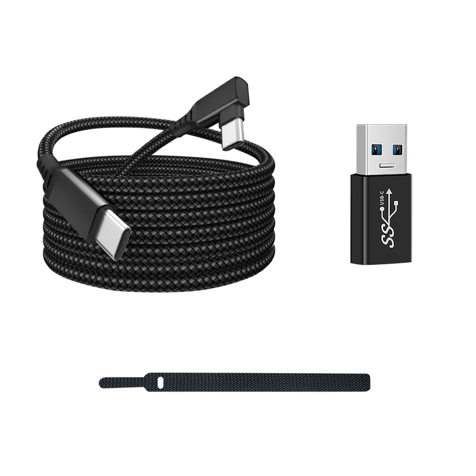 Data Line Charging Cable for Oculus Quest 2 Link USB 3.1 Type C Data Transfer USB-A to Type-C Cable 20V 3A Charger,B