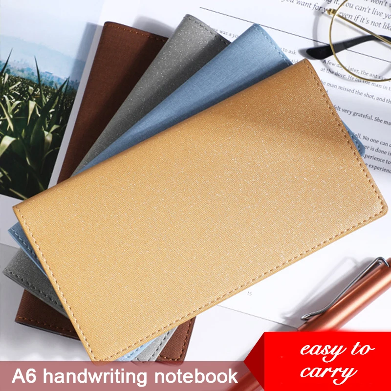 (Free Logo Engrave) A6 Hand Ledger, Student Diary, Spaces/Blanks/Horizontal Lines, Drawing Notebook, Small Notebook