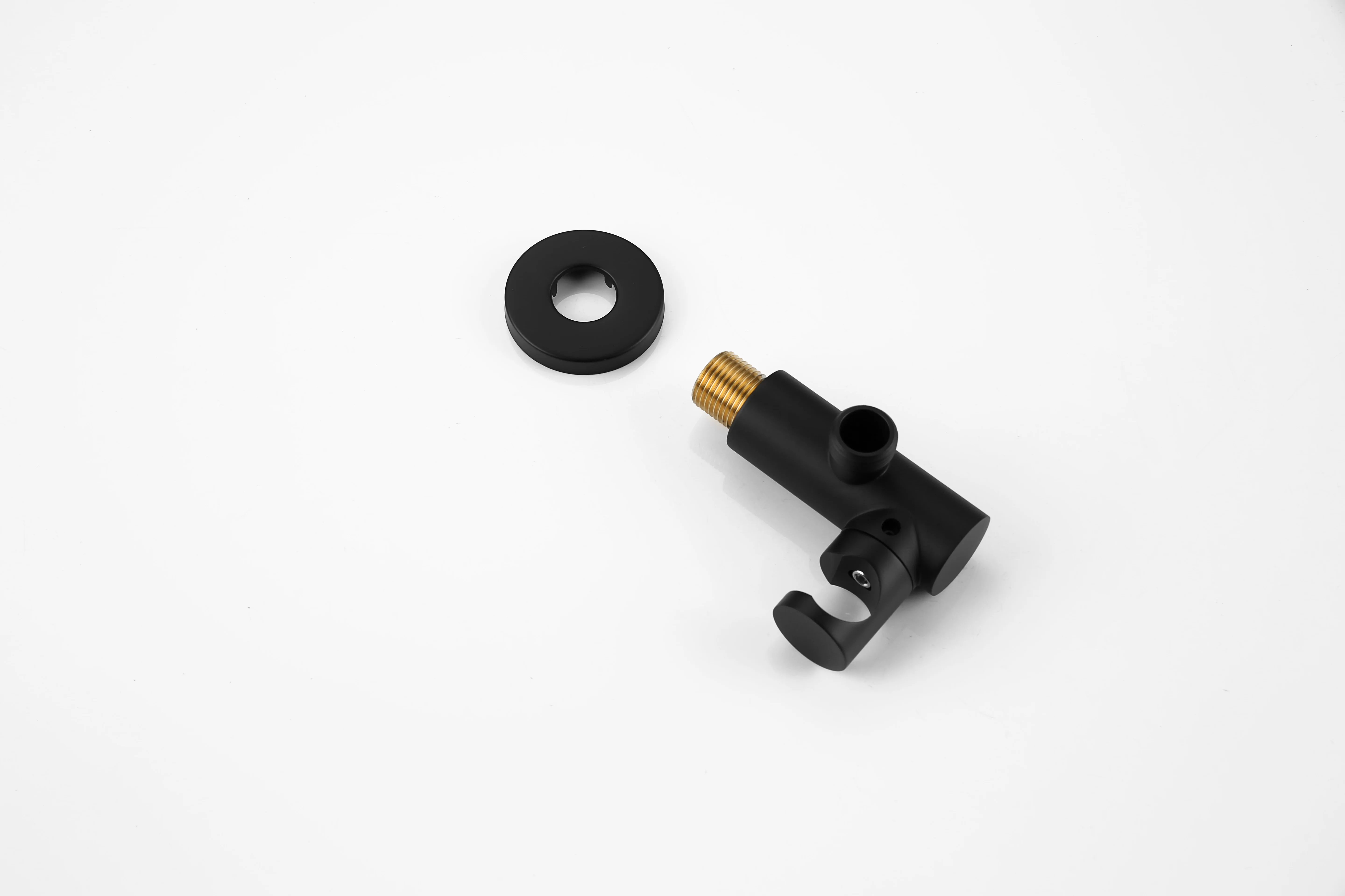 مجموعة دش الحمام السوداء خلاط دش مخفي ساخن وبارد في صنبور حمام برأس الأمطار المثبت على الحائط #4