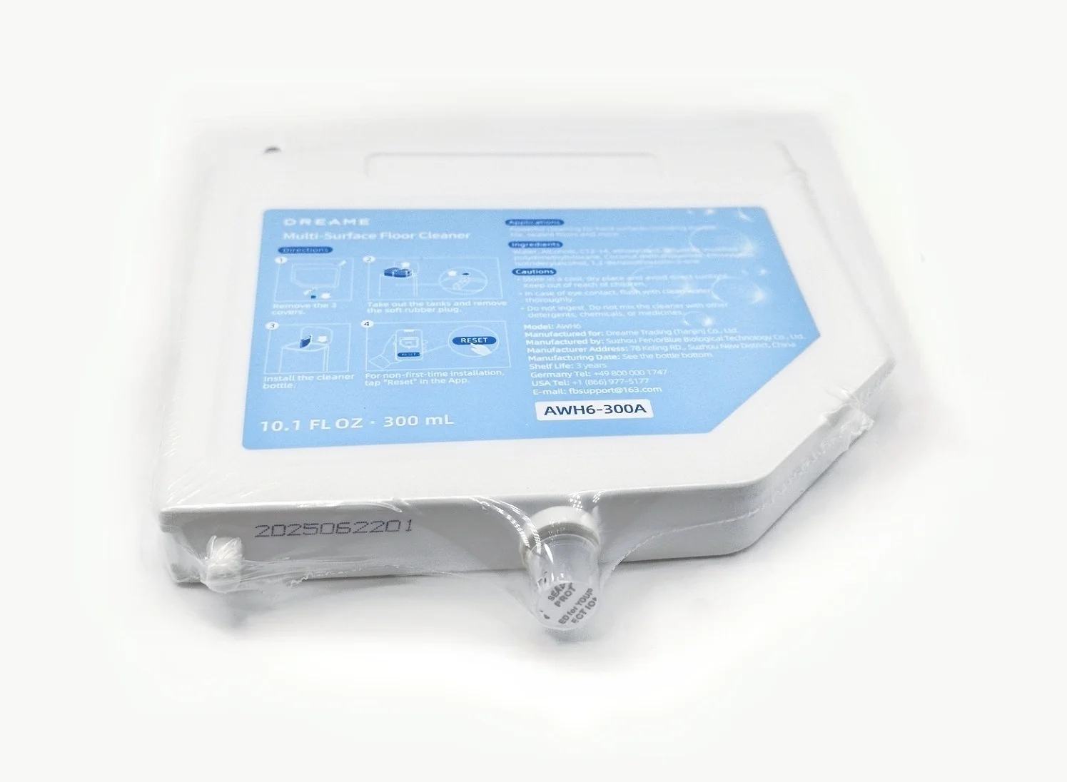 محلول تنظيف الأرضيات الأصلي Dreame L10s Ultra / S10 / S10 Pro / S10 Plus متعدد الأسطح (300 مل)