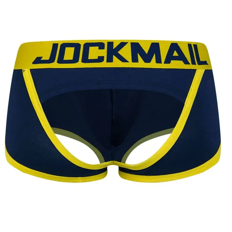 JOCKMAIL Gay Underwear Men Boxer Backless Jockstrap String Homme Slip Sexy Erotic Homens Mens Thongs and G Strings Cueca