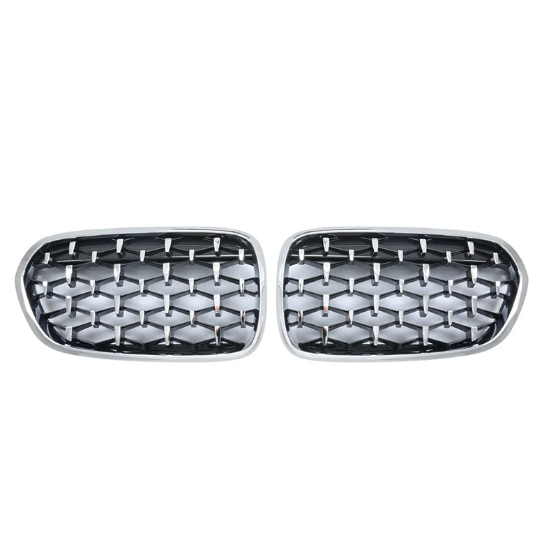 

Car Silver Diamond Front Kidney Grille Replacement For-BMW F52 118I 120I 17-20