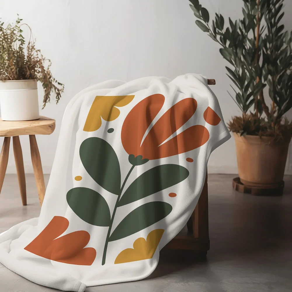 بطانية رمي أريكة مرقعة هندسية تجريدية للأطفال والمراهقين والكبار بطانية سرير مزخرفة هدية #3