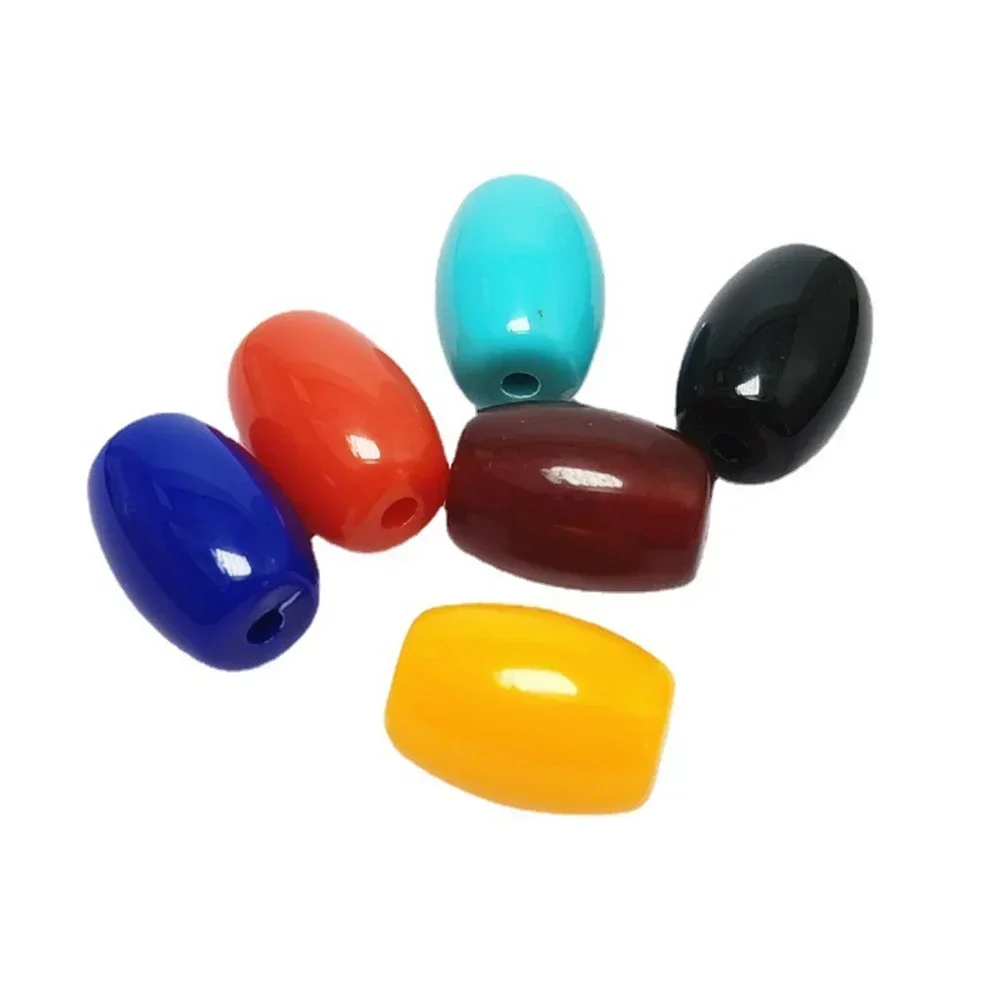 Honey Resin Beeswax Gems Column Spacer Loose Beads DIY Jewelry Making Necklace Bracelet Crimp 2 Sizes 6 Colors Available