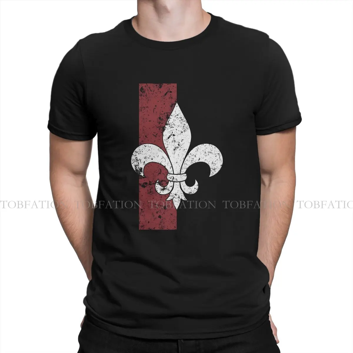 Vintage Style TShirt Fleur De Lis Persian Iris Comfortable Hip Hop Gift Clothes  T Shirt Short Sleeve Ofertas