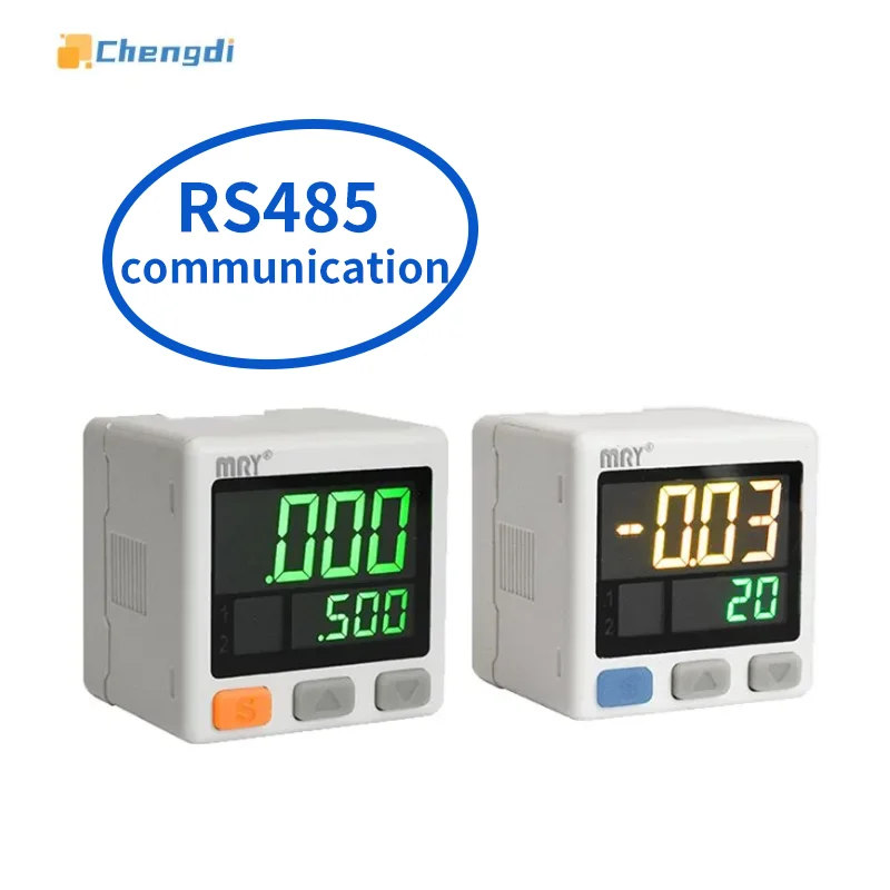 MS32 Digital	air Pressure Switch RS485 High Precision Pressure Gauge PLC Control RS485 Modbus Communication Pressure Transmitter