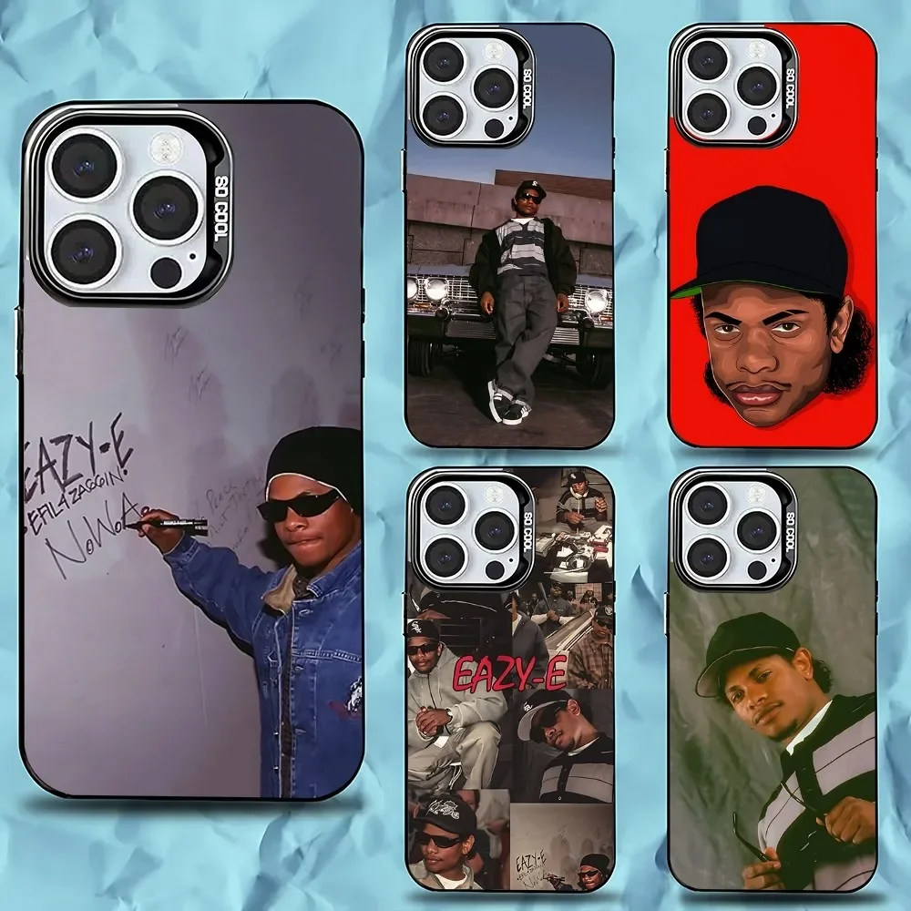 

Rapper E-Eazy E Phone Case For iPhone 16,15,14,13,12,11,Pro,Max,Plus,Mini,XS,SE Anti Fall Black Matte Hard Bumper