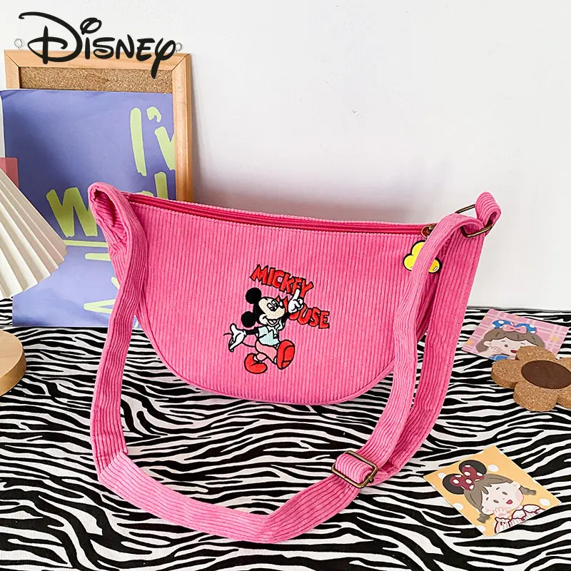 Disney Mickey New Women\'s Bag Fashionable High Quality Lantern Core Women\'s Shoulder Bag Popular Casual Versatile Crossbody Bag