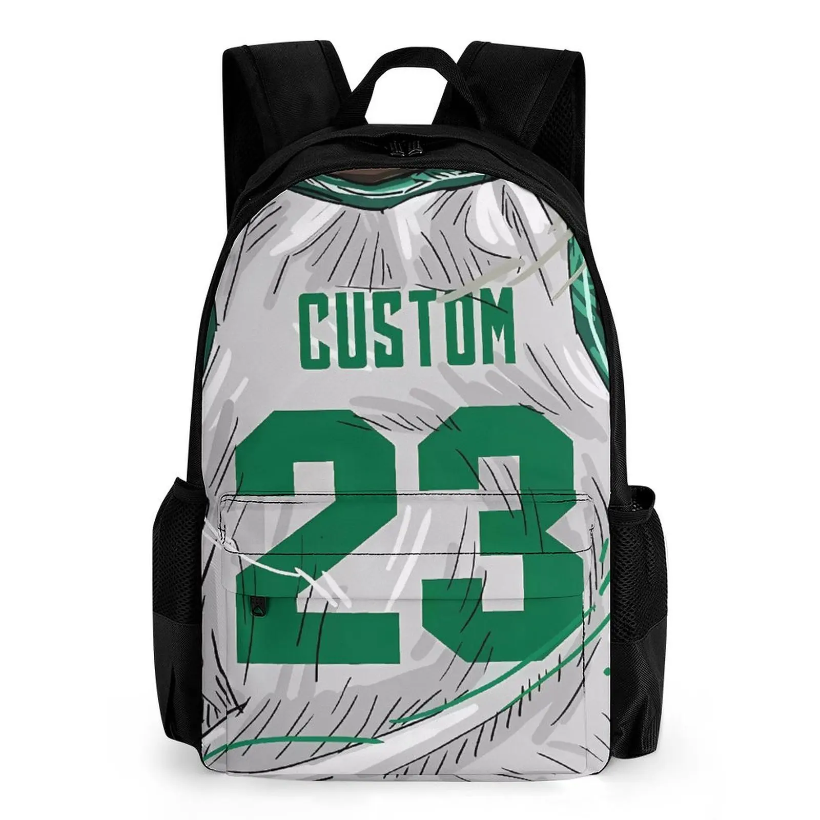 

Customize Any Number And Name Basketball Fan Gifts Backpack Large Capacity Backpack Stylish Laptop Bag Back To School Season