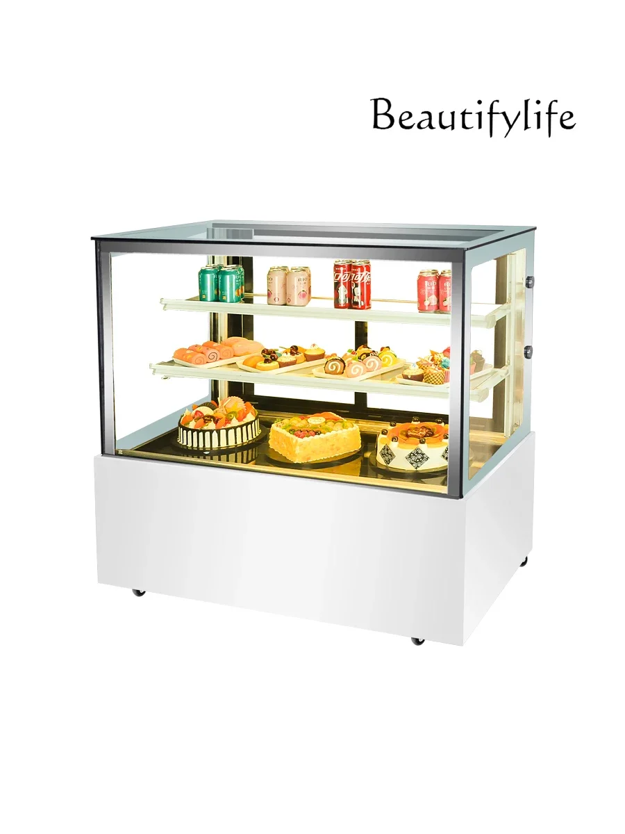 

Desktop commercial dessert refrigerated display cabinet Small milk tea shop Fruit bar fresh-keeping cabinet