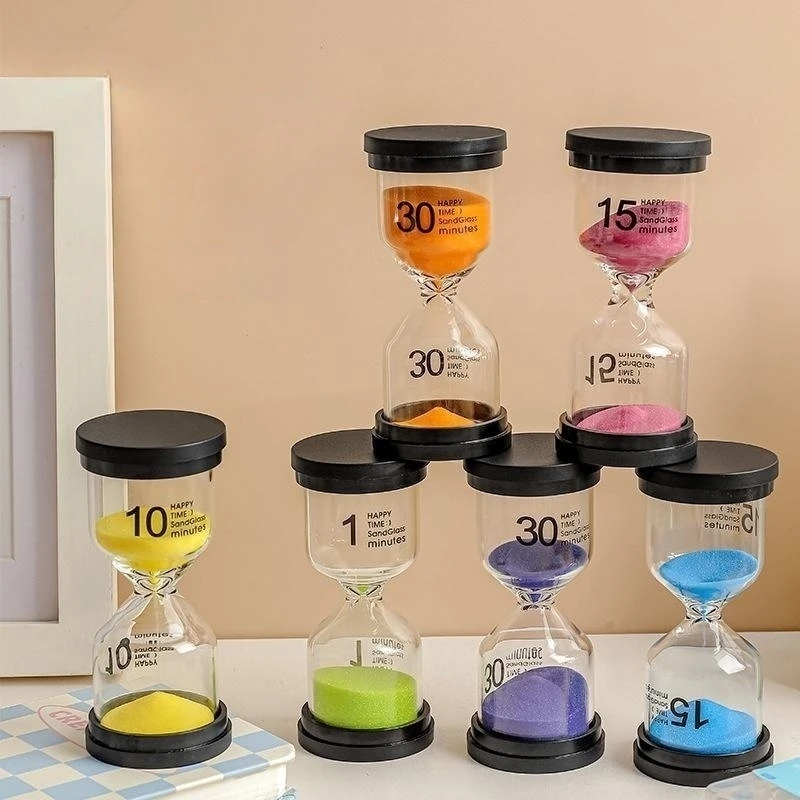 

1/3/5/10/15/20/25/30 Minutes Colorful Hourglass Sandglass Children Kid Gift Toy Sand Timer Hour Glass Home Decoration Sand Clock