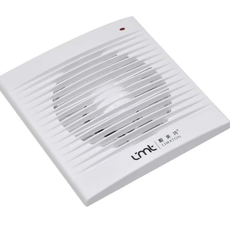 مربع الحمام الزجاج المثبتة عالية الطاقة مروحة العادم المطبخ المرحاض كتم الدخان التهوية