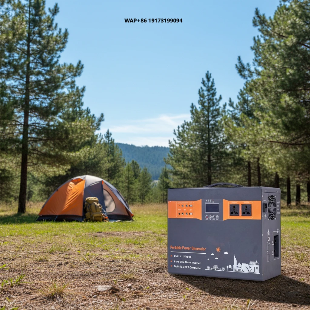 LiFePO4 Home Backup Battery All in One Pure Sine Wave AC Output 5KW Portable Solar Power Station for Emergencies