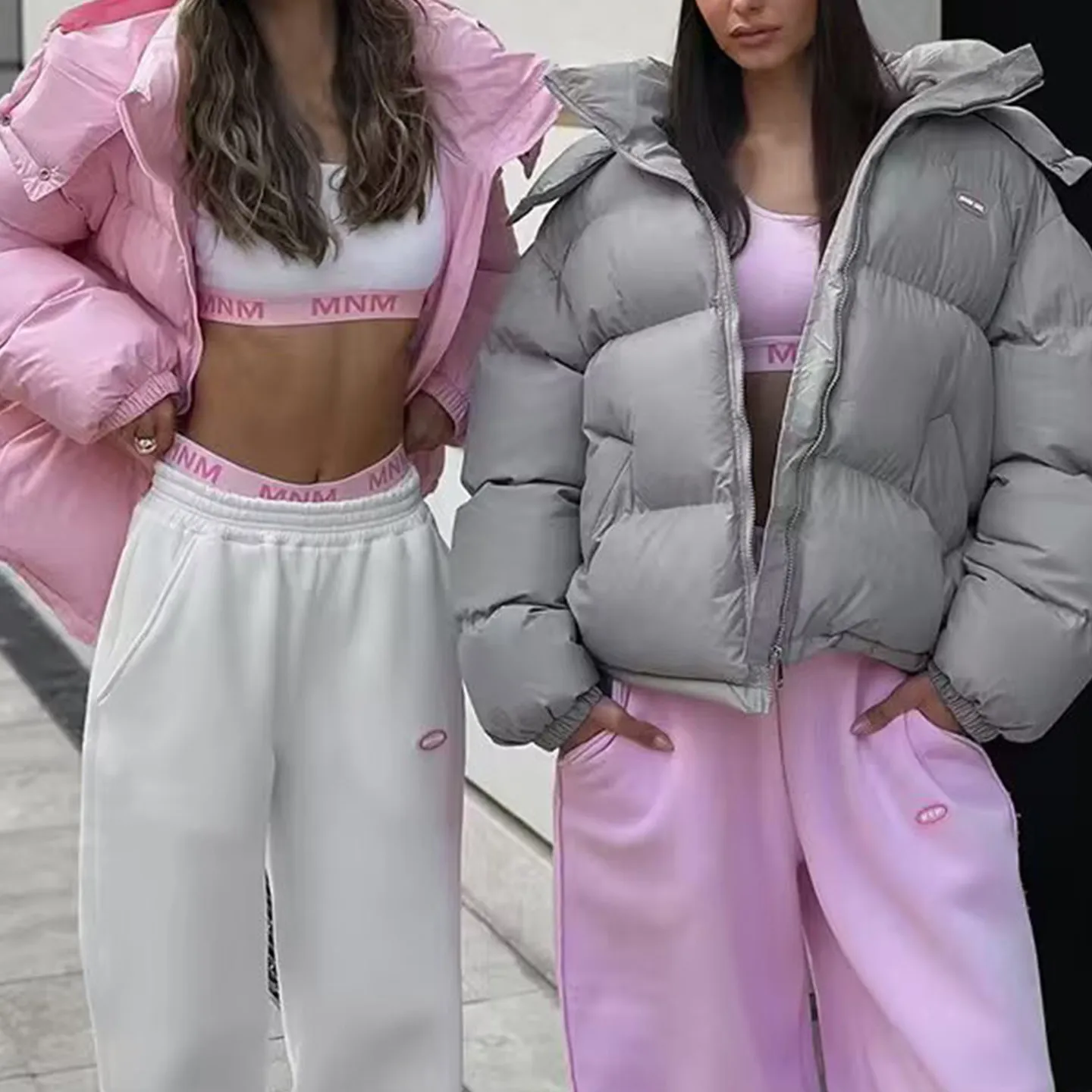 2025 Inverno delle nuove donne Faion Casual Allentato Cappotto a quattro colori Personali Abbigliamento quotidiano ort Cerniera Sve Lungo da donna Jaet