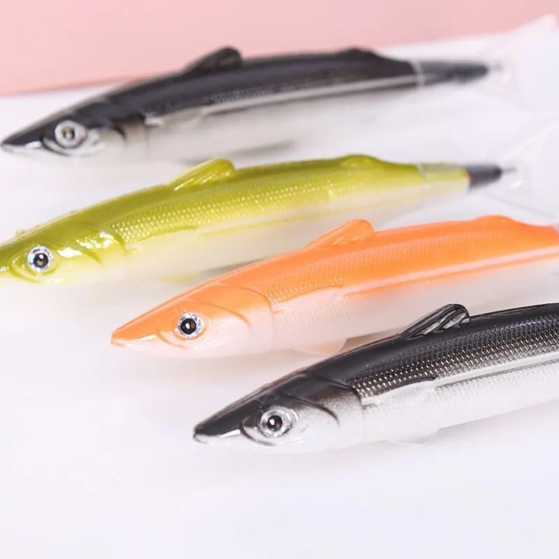 2 قطعة قلم حبر جاف على شكل سمكة المحيط 0.5 مللي متر لطيف إبداعي مضحك طالب مكتب القرطاسية اللوازم المدرسية