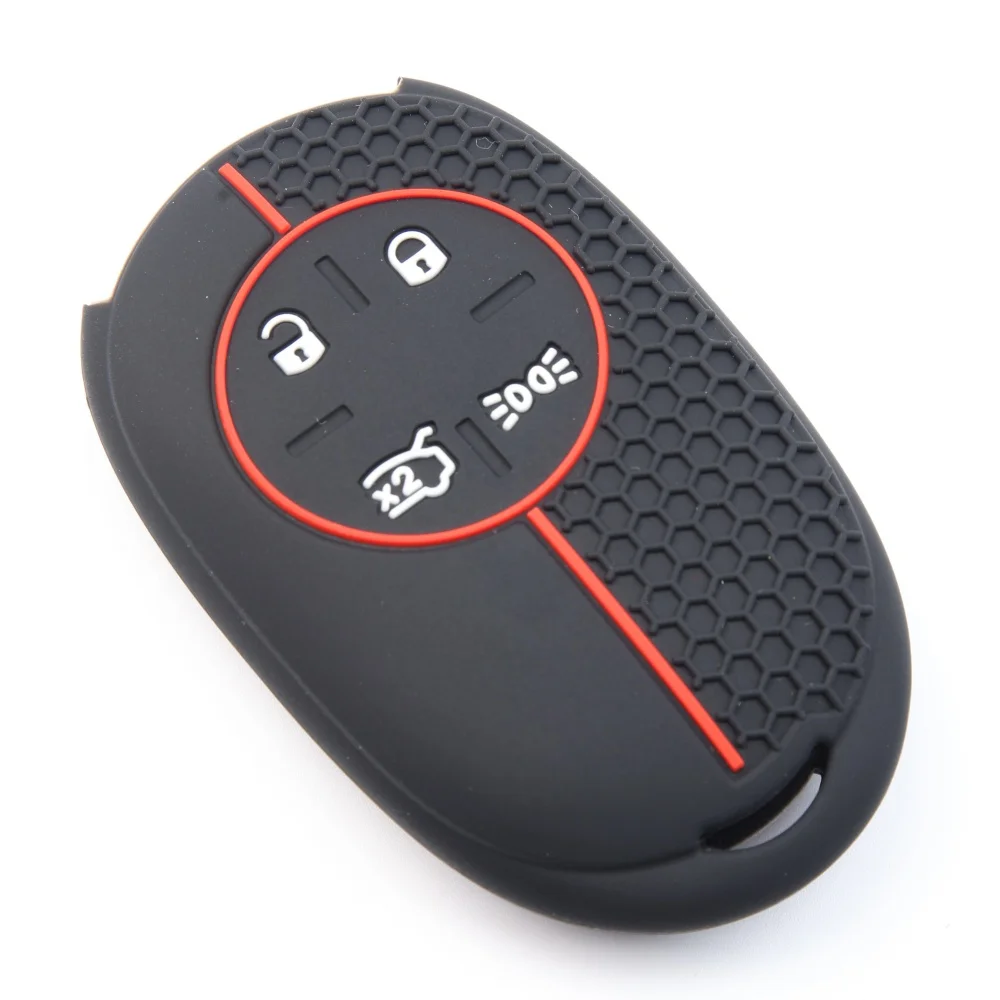 For Fiat 500 500e 2023 Fashion Hot Sales New Car Remote Key Case Silicone Chain Key Cover Holder 4 Buttons Protecor Shell Fob