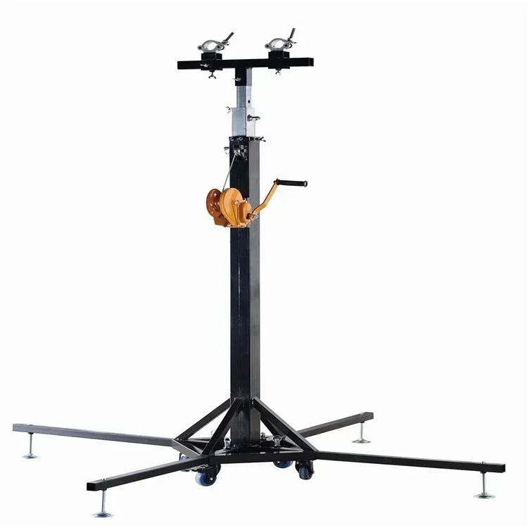 حامل ثلاثي القوائم لمكبر الصوت قابل للتمديد بأنبوب معدني 0.6 مم