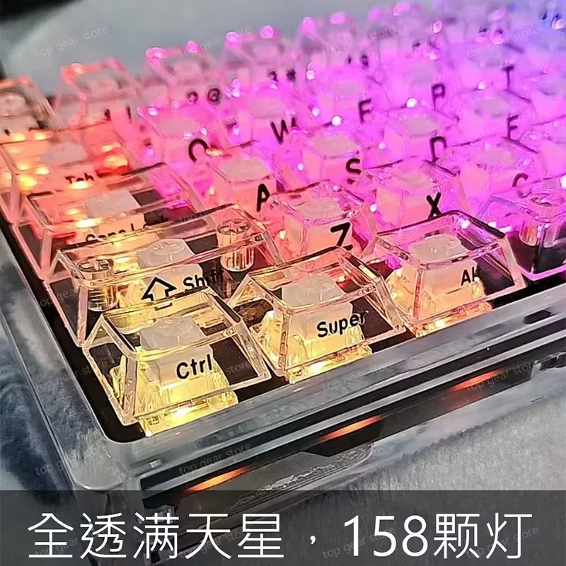 キーボード everglide su64 Everglide SU64 ゲーミングキーボード ホール効果スイッチ RT 0.001mm