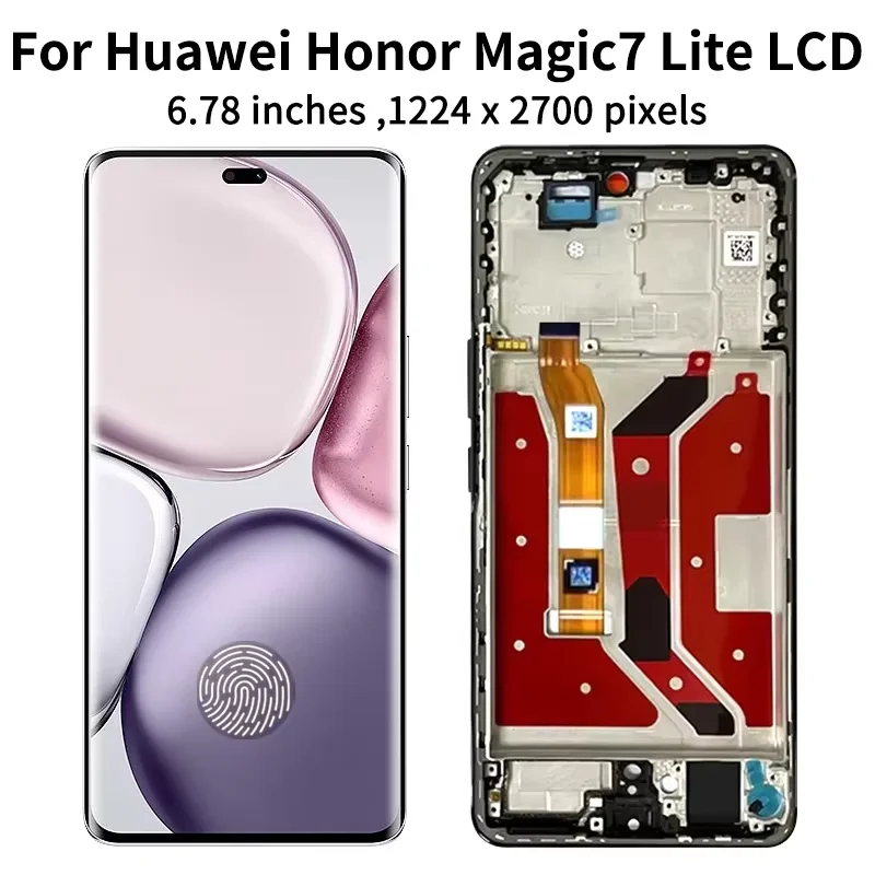 120 Гц, 6,78 дюйма, для Honor Magic7 Lite BRP-NX1, замена ЖК-дисплея для HUAWEI Honor Magic 7 Lite, сенсорный экран в сборе с дигитайзером