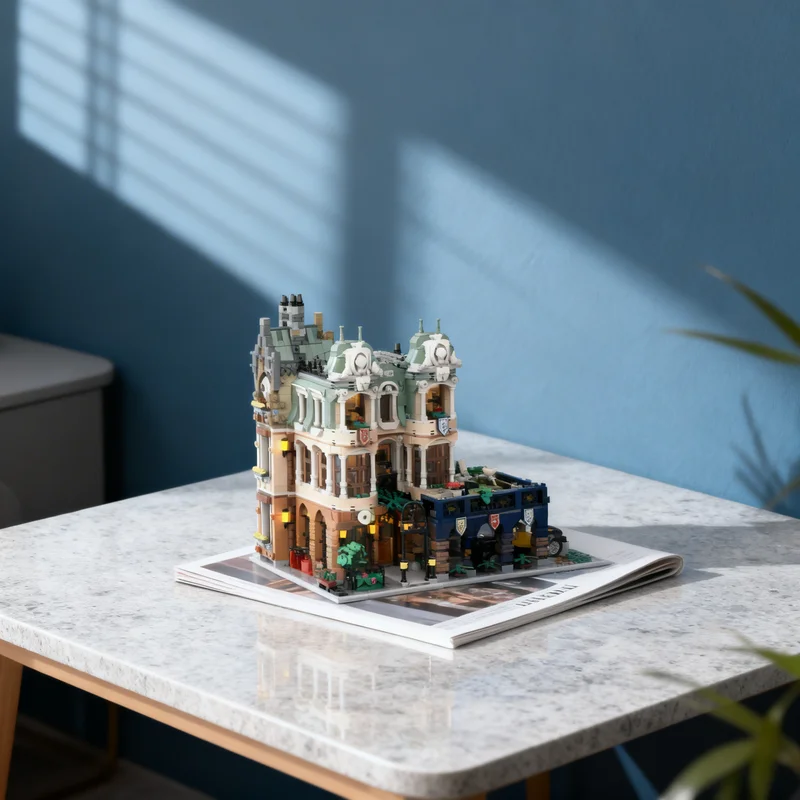 

4552 детали MOC: Модульная модель садового дворца, строительные блоки для создания уличной сцены, креативный подарок, коллекционный декор, премиум-класс для детей и взрослых