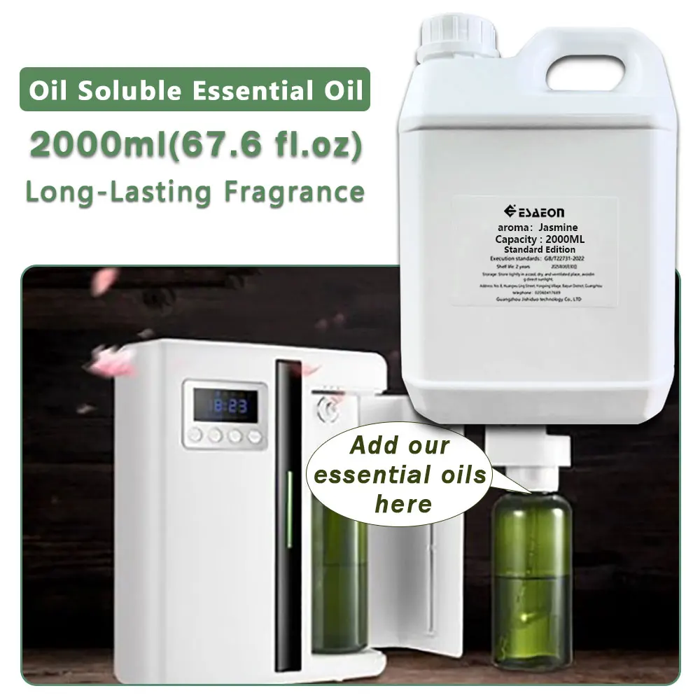 ESAEON Hotel Two Fluid Fragrance Diffuser Supplement Liquid , For Aromatherapy Machines, Jasmine White Tea - 2000ML(67.6 fl.oz)