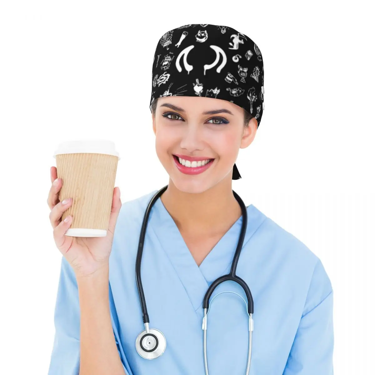 Casquette chirurgicale unisexe réglable Yungblud Drawings Tattoo Sheet pour médecins, infirmiers et dentistes