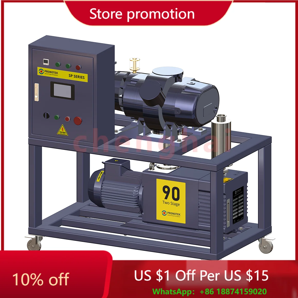

High-Performance Single Stage Pump with Roots Pump Vacuum Unit for Industrial Applications - Reliable & Durable Vacuum Solution