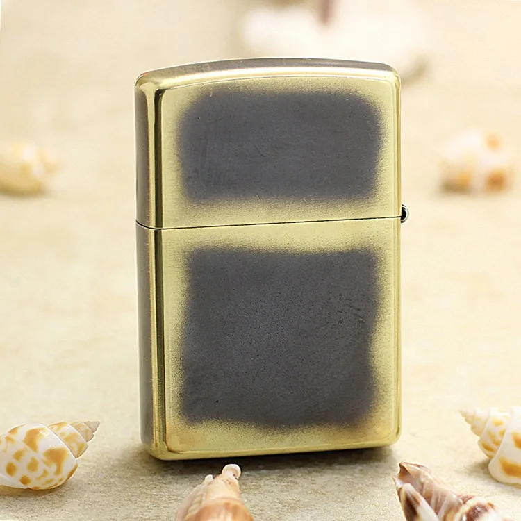 Genuine Zippo lucky compass oil lighter copper windproof cigarette Kerosene lighters Gift with anti-counterfeiting code