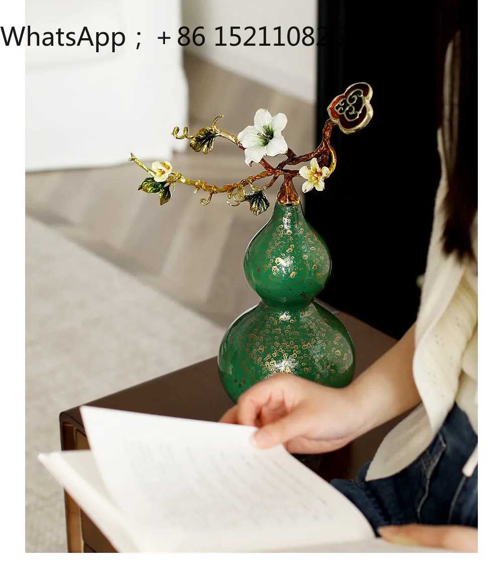 SCY Home Furnishing New Chinese Art Gourd Ornament New House Living Room Craft Ornament Gift