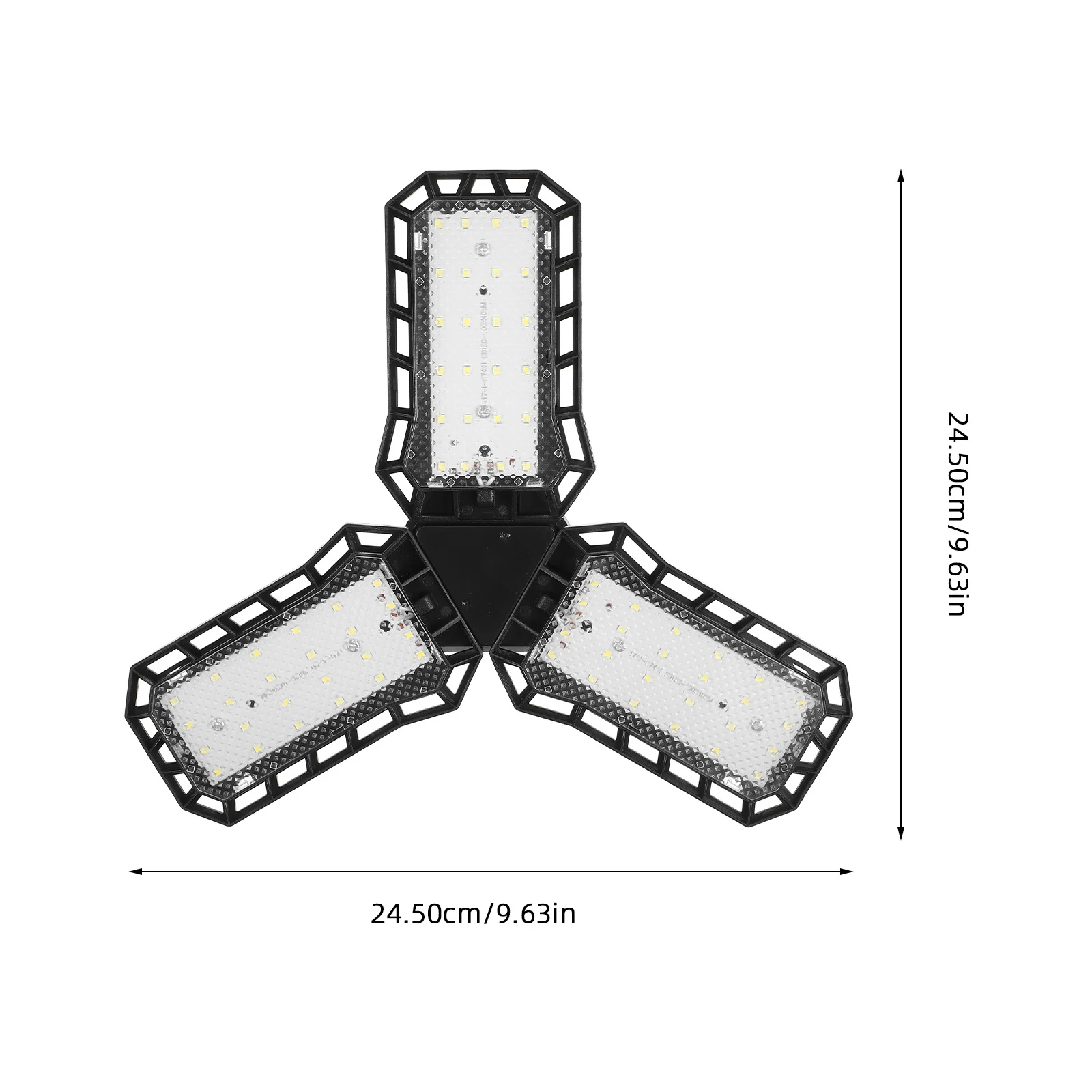 LED Garage Ceiling Light 45W Foldable Shop Light with 3 Panels 0-90 Degree Adjustment Wide Area Coverage for Large Room Lighting