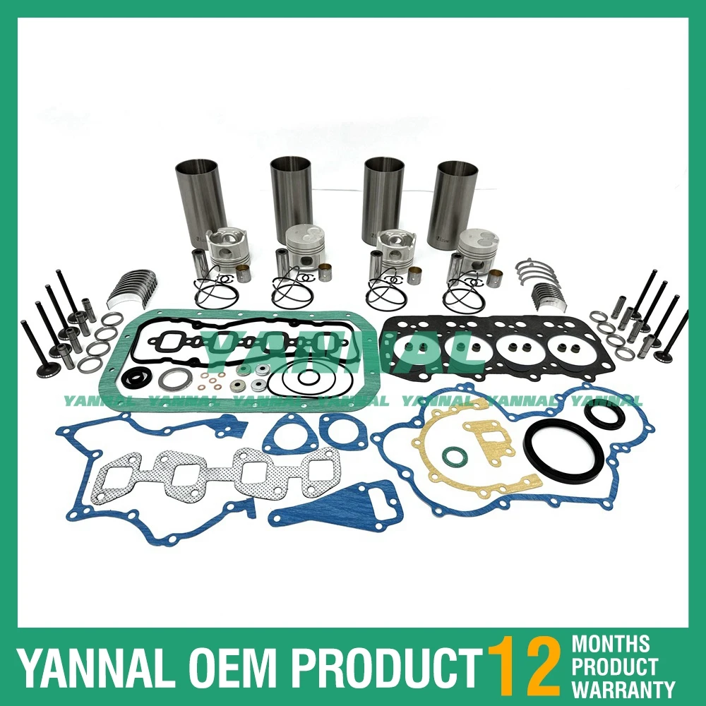 

Overhaul Rebuild Kit Piston & Ring With Gasket Set For Toyota 1DZ-3 Excavator Engine Parts