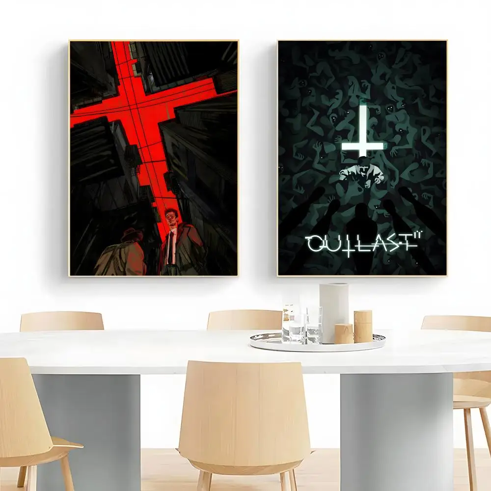 Fashion Terrifying Intense O-Outlast Poster Wall Art Print Decorative Mural Home Decor Gift Unframed