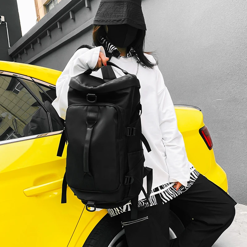 

Модный рюкзак большой вместимости с несколькими карманами, сумка для путешествий на открытом воздухе, подходит для деловых поездок, путешествий, фитнеса.