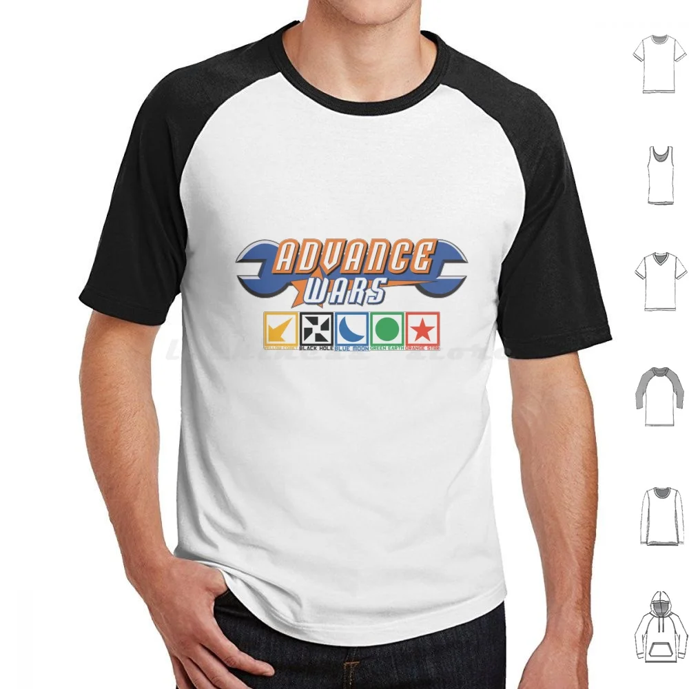 Advance Wars Logo With Factions T Shirt Cotton Men Women Diy Print Advance Wars Advance Wars Gameboy Gameboy Advance Factions