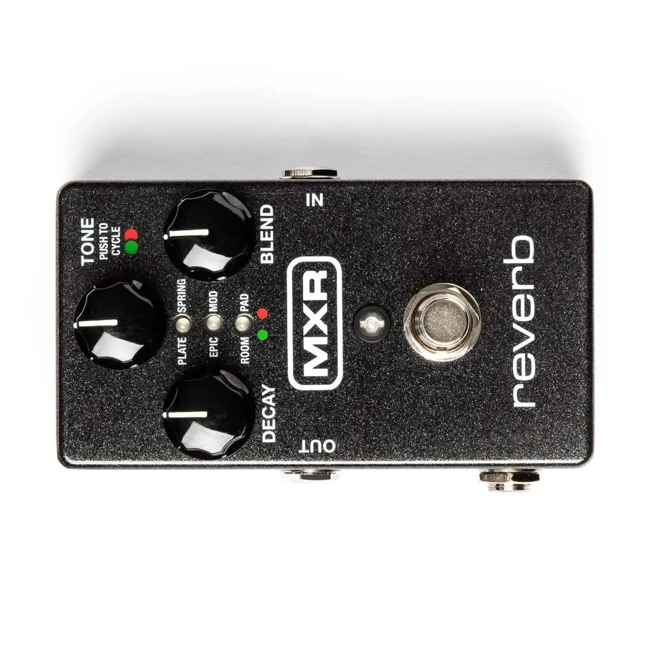 MXR ®   Педаль REVERB обеспечивает шесть отдельных изысканно изготовленных стилей реверберации Dunlop MXR M300