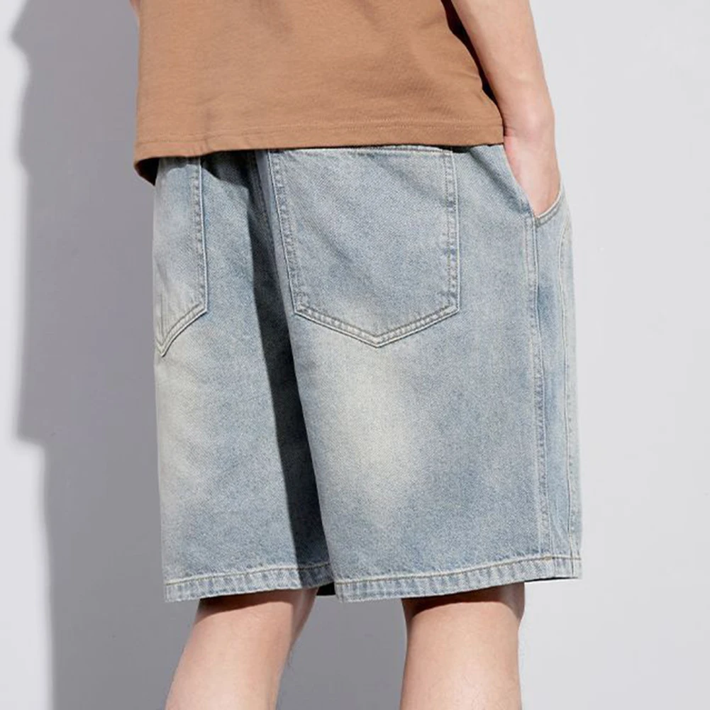 Brand New Men Clothing Beachwear Loose Fit Casual Distressed Washed Pants Brand New Condition Casual Style Shorts