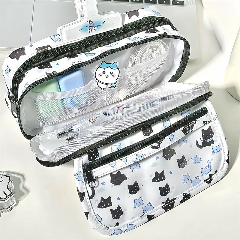 Cute Cartoon Pencil Cases Large Capacity Stationery Pen Bag Pen Box PencilCase Storage Student Back To School Office Supplies