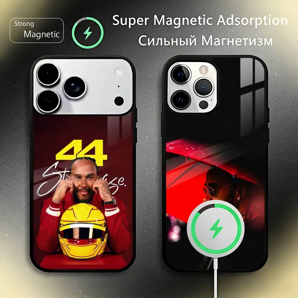 

44 L-Lewis H-Hamilton Phone Case For iPhone17,16,15,14,13,12,11 Plus,Pro Max For Magsafe Wireless Charging