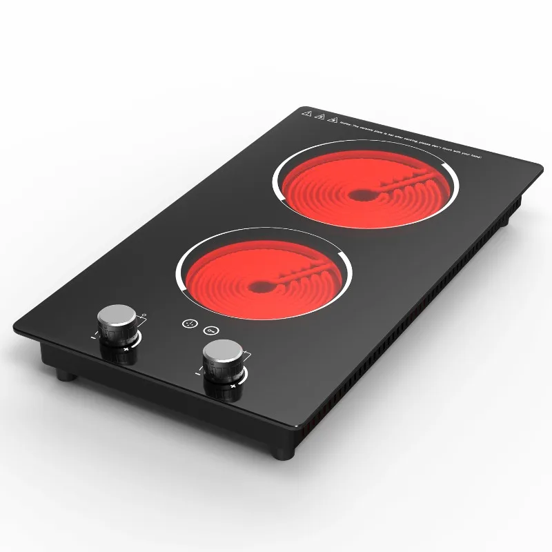 

Vertical knob double electric ceramic stove multi-head magnetic stove embedded in desktop multi-stove