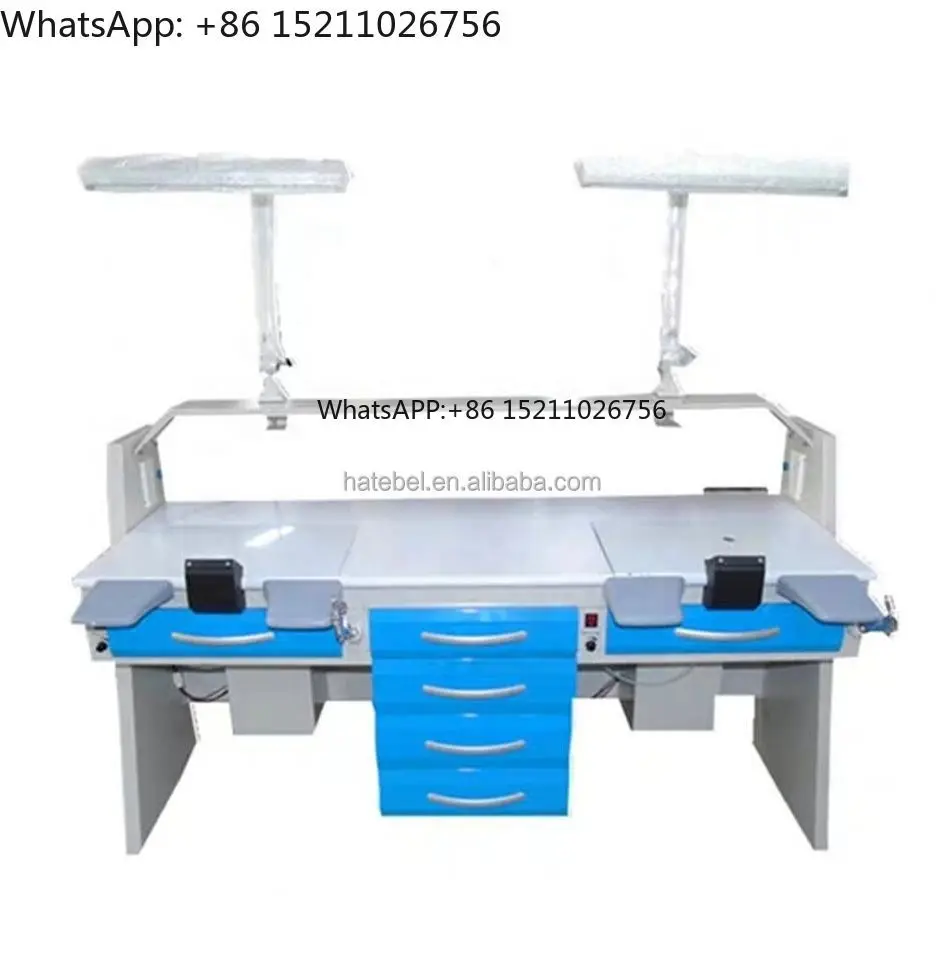 Multifunctional Dental Lab Bench 1.75m Dental Double Technician Work Table view 2