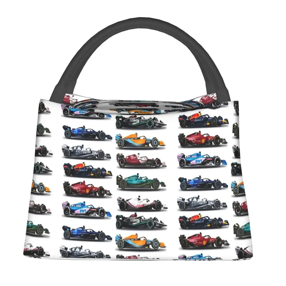 F1 All Cars fiambrera aislada Bento Box, bolsa de almuerzo portátil, bolsas de Picnic, bolsa térmica más fresca para el trabajo para mujeres y niños