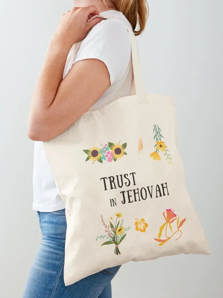 Trust In Jehovah Tote Bag tote bag women ecological bags Reusable bags Tote Bag