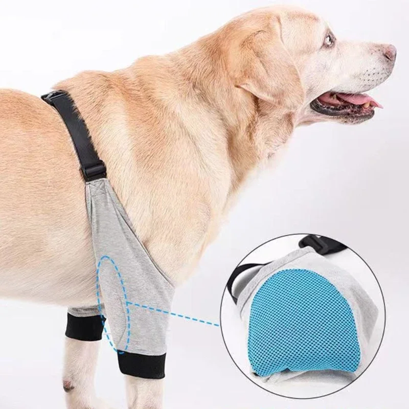 Dog Elbow Brace Support for Injured Limbs Promotes Comfort Helps Against Licking Assists Brace Sleeve