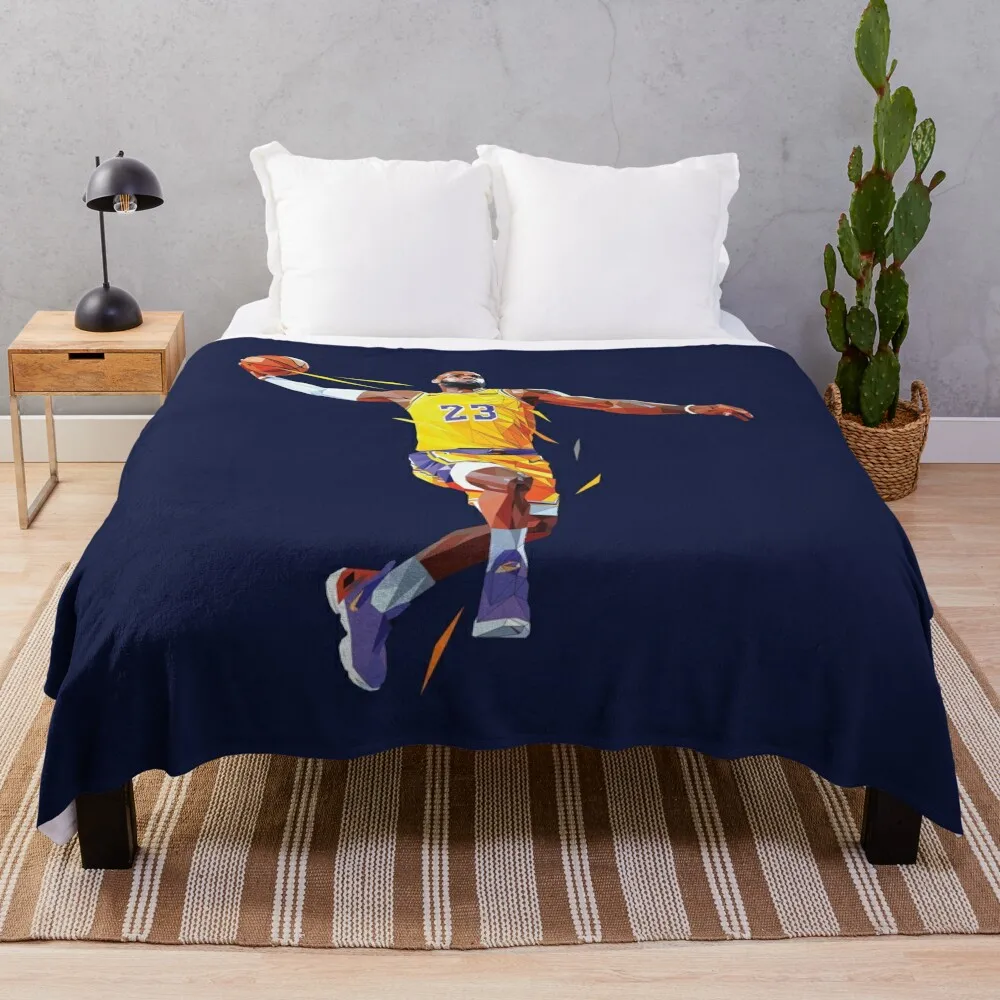 LeBron James lowpoly Throw Blanket Sofa Quilt Bed Blankets