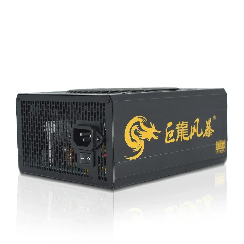 Imagem -04 - Julongfengbao-fonte de Alimentação Dual Cpu Suporte 1600w Atx3.0 Pcie5.0 Unidade Ativa do pc Profissional E-sports Video Game Computador Psu